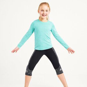 Adidas Girls Climalite Olympic Cropped leggings Sz M